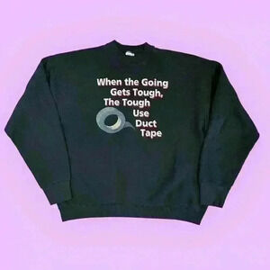 Vintage duct tape crewneck